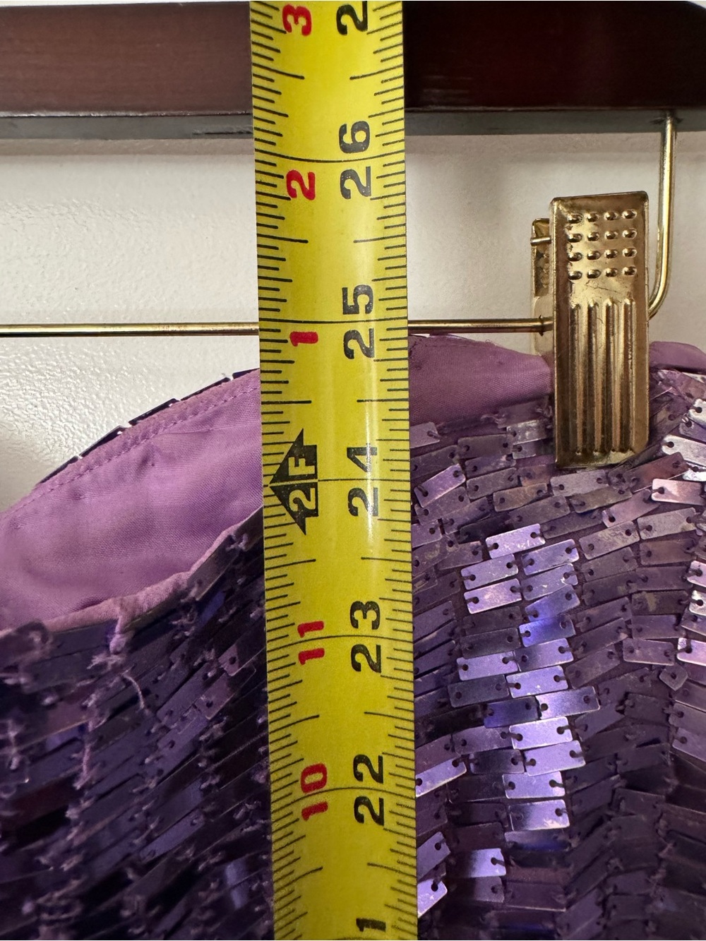 Sherri Hill Purple Sequin Strapless Mini Dress Size 6 - Picture 9 of 10